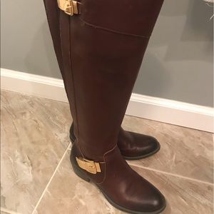 Knee high leather boots